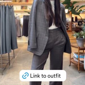 Aritzia plaid suit set - brand new with tags